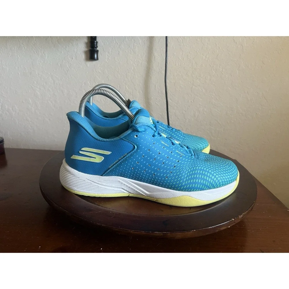Skecher Viper Court Mens Pickleball Shoes Mens  10 Teal Lime Arch Fit‎ Comfort